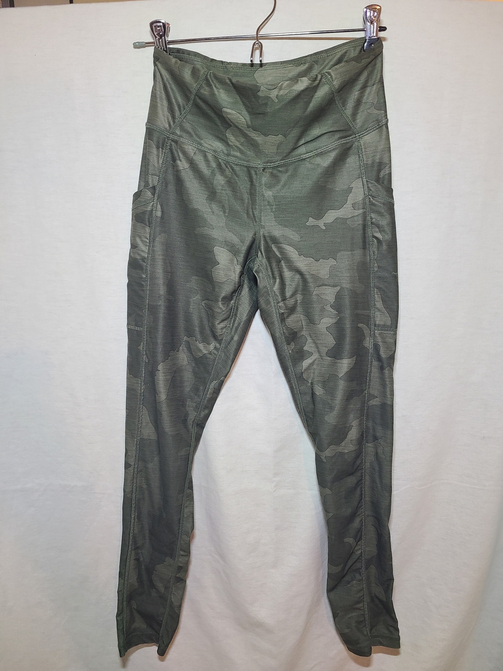 Prana Olive Camo High-Rise Leggings